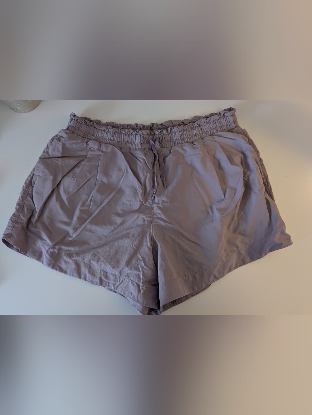 all in motion Lavender Pull-On High-Waist Casual Shorts - Picture 1 of 3